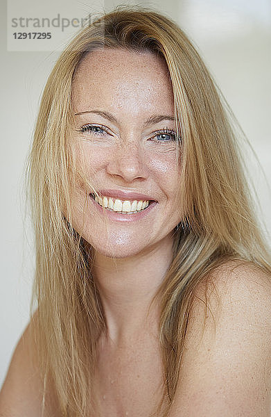 Portrait of a beautiful  blond woman