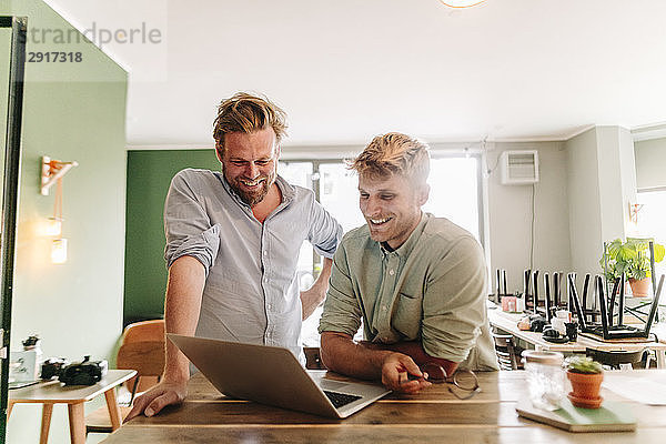 Business partners having a meeting in their new start-up company