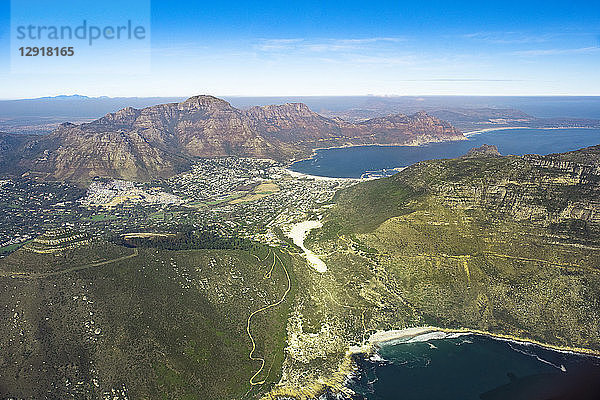 Luftaufnahme der Halbinsel unterhalb von Kapstadt  Südafrika
