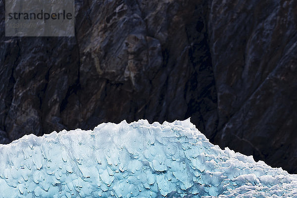 Naturaufnahme eines Eisbergs im Tracy Arm  Alaska  USA