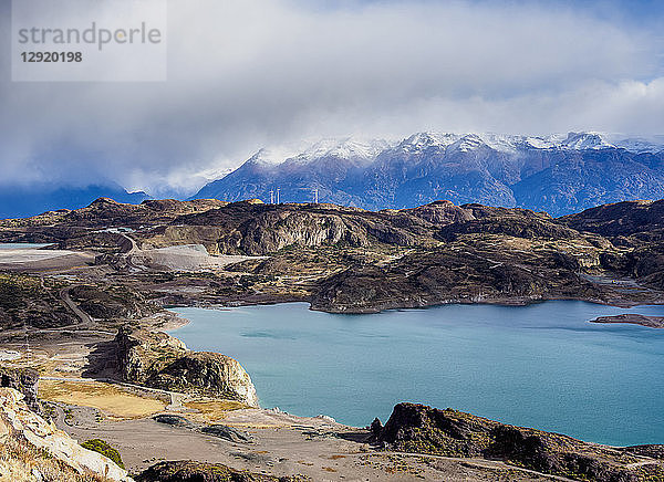 Laguna Verde  Blick von oben  Provinz General Carrera  Region Aysen  Patagonien  Chile  Südamerika