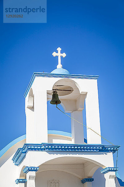 Ekklisia Agios Spiridon Kirche in der Nähe des Strandes von Seitan Limania  Kreta  Griechische Inseln  Griechenland