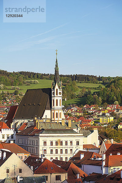 St.-Veits-Kirche  Cesky Krumlov  UNESCO-Weltkulturerbe  Südböhmen  Tschechische Republik