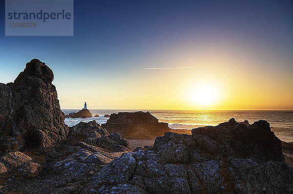 Leuchtturm Corbiere Point  Jersey  Kanalinseln  Vereinigtes Königreich