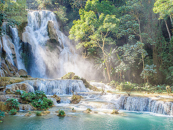 Keang Si-Wasserfall  Luang Prabang  Laos  Indochina  Südostasien  Asien