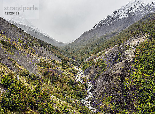 Ascencio-Fluss  Torres del Paine-Nationalpark  Patagonien  Chile  Südamerika