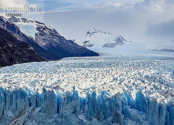 Perito-Moreno-Gletscher  Blick von oben  Nationalpark Los Glaciares  UNESCO-Welterbe  Provinz Santa Cruz  Patagonien  Argentinien  Südamerika