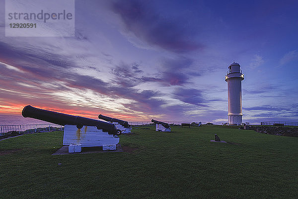 Morgenlandschaft am Leuchtturm von Wollongong  New South Wales  Australien  Pazifik