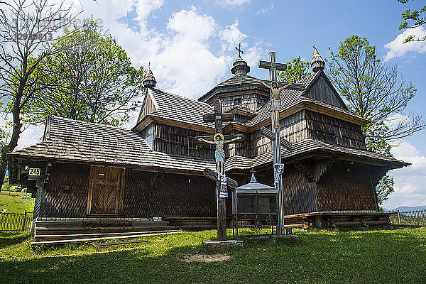 Strukivska-Kirche  UNESCO-Welterbe  Dorf Yasinia  Karpaten  Westukraine  Europa