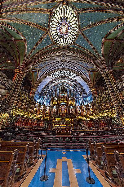 Innenansicht  Basilika Notre Dame  Montreal  Quebec  Kanada