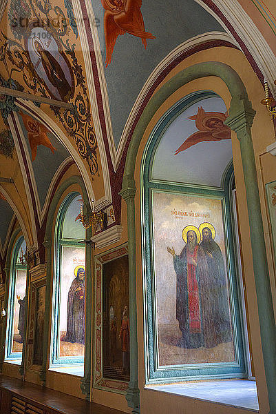 Fresken  St. Sergius-Kirche  Dreifaltigkeits-Lavra  UNESCO-Weltkulturerbe  Sergiev Posad  Russland  Europa