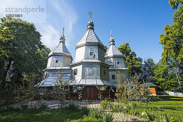 Holzkirche der Geburt der seligen Jungfrau Maria  UNESCO-Weltkulturerbe  Nyzhniy Verbizh  Ukraine