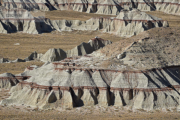 Badlands mit roten Schichten  Hopi-Reservat  Arizona  Vereinigte Staaten von Amerika  Nordamerika