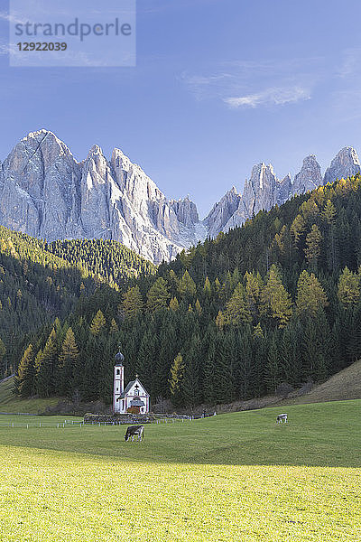 St. Johann  Ranui  Grödnertal  die Dolomiten  Südtirol  Italien  Europa