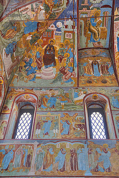 Fresken  Gnadenbild der Erlöserkirche  Kreml  Rostow Weliki  Goldener Ring  Jaroslawl  Russland