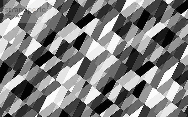 Abstraktes schwarz-weißes geometrisches formatfüllendes Hintergrundmuster