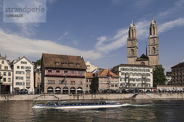 Schweiz  Kanton Zürich  Stadt Zürich  Großmünster in der Altstadt