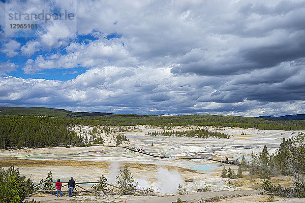 USA  Wyoming  Yellowstone-Nationalpark  Norris-Geysir-Becken UNESCO-Welterbeliste