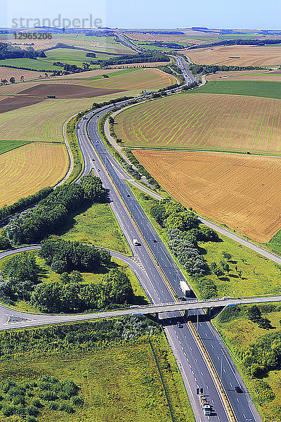 Frankreich  Pas de Calais  Autobahn A16 zwischen Calais und Boulogne sur Mer
