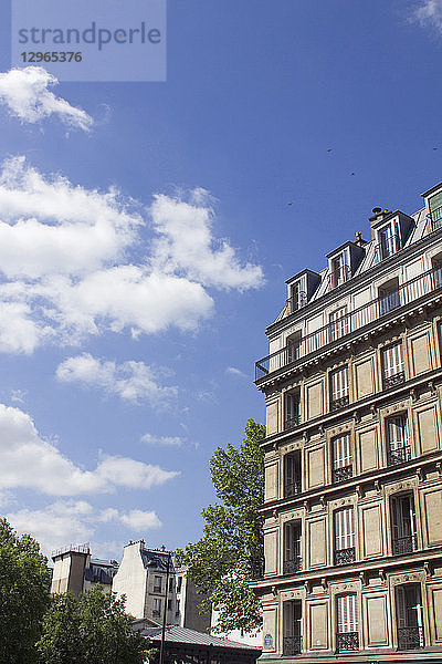 Frankreich  Paris  Departement 75  10. Arrondissement  Haussmann-Gebäude.