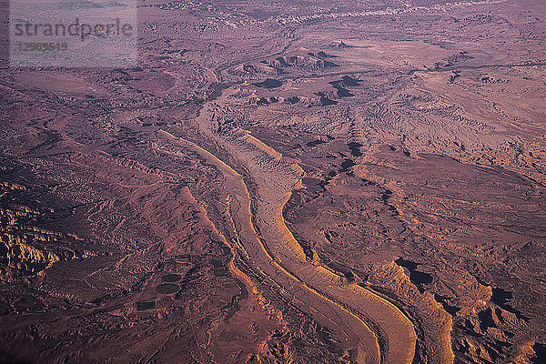 USA  Luftaufnahme einer Wüste in Nevada