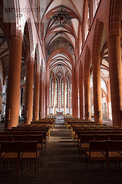 Innenraum des Heidelberger Doms  Metropolregion Rhein-Neckar Heidelberg  Deutschland