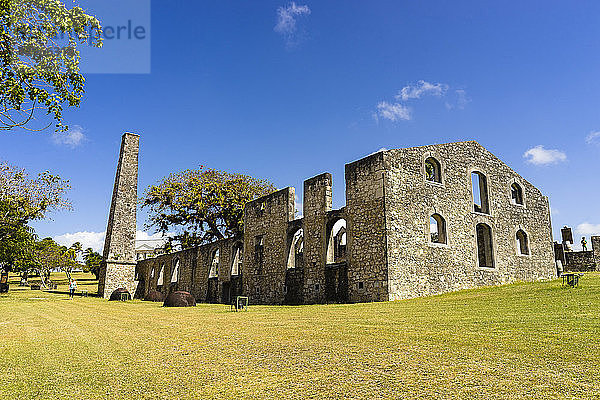 Murat Habitation  war die größte Zuckerrohrplantage und Raffinerie  Grand Bourg  Marie Galante  Guadeloupe