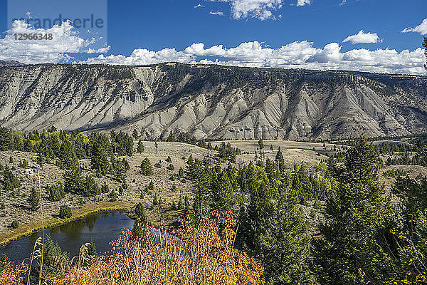 USA  Wyoming  Yellowstone-Nationalpark  Landschaft im Norden des Parks UNESCO-Welterbe