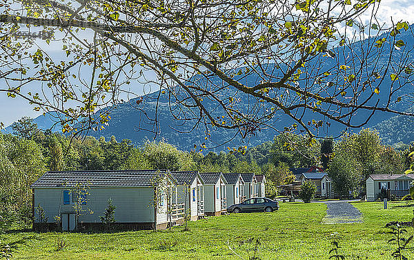 Frankreich  Pyrenäen-Nationalpark  Val d'Azun  Aucun  Campingplatz mit Mobilheimen