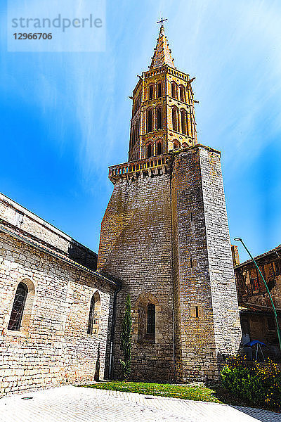 Kirche des Dorfes Montricoux  Tarn  Midi-Pyrenäen  Okzitanien  Frankreich