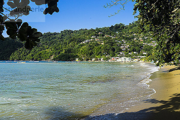 Strand und Dorf  Charlotteville  Tobago  Trinidad und Tobago  Westindien  Südamerika