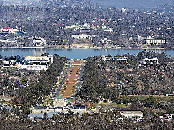 Luftaufnahme von Canberra  Australien