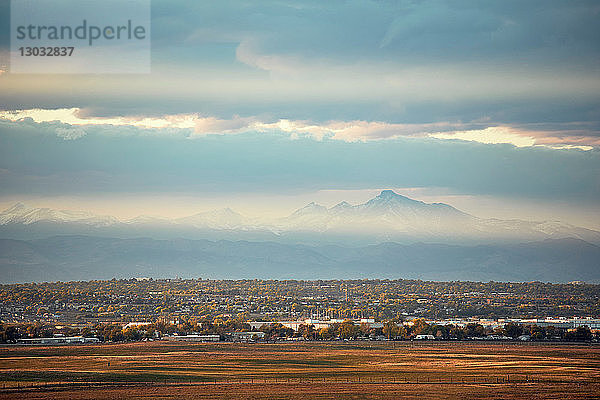 Landschaft  Longs Peak  Stadtlandschaft  Rocky Mountains  Denver  Colorado  USA