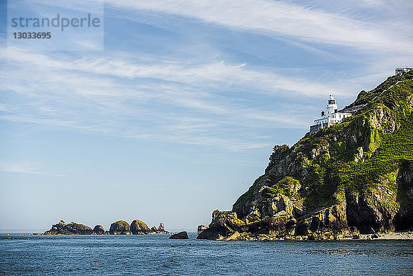 Leuchtturm  Insel Sark  Kanalinseln  Vereinigtes Königreich