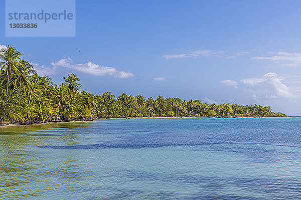 Ein Blick auf das karibische Meer vor dem Strand von Bocas del Drago  Insel Colon  Bocas del Toro-Inseln  Panama