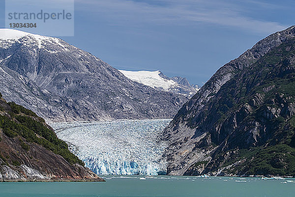 Dawes-Gletscher in Endicott Arm in Südost-Alaska  Vereinigte Staaten von Amerika