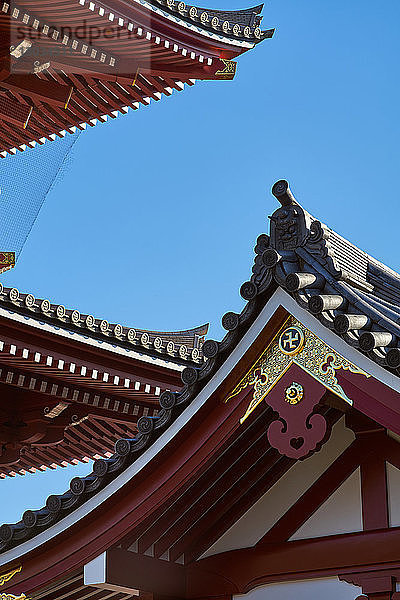 Sensoji-Tempel-Pagode (Asakusa Kannon-Tempel)  der älteste Tempel in Tokio  Japan