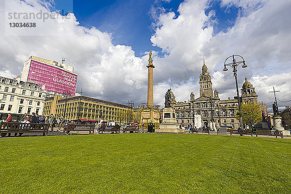 George Square  Glasgow  Schottland  Vereinigtes Königreich