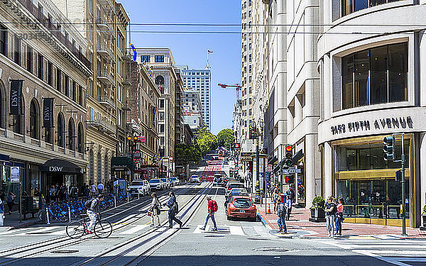 Powell Street  San Francisco  Kalifornien  Vereinigte Staaten von Amerika  Nordamerika