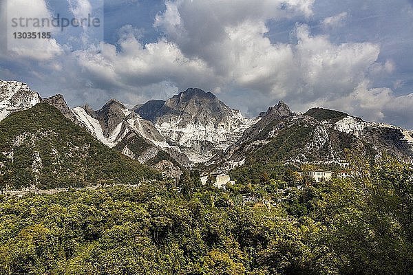 Marmorsteinbrüche  Carrara  Toskana  Italien