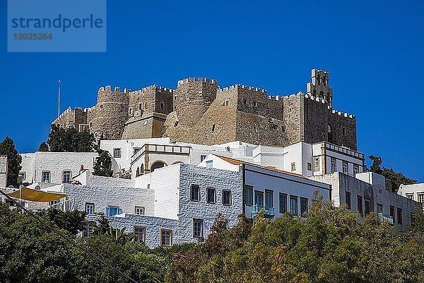 Das Kloster des Heiligen Johannes des Theologen  UNESCO-Weltkulturerbe  Patmos  Dodekanes  Griechische Inseln  Griechenland