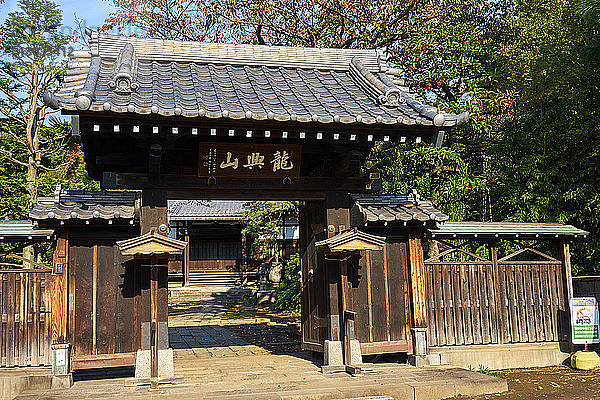 Rinkoji-Tempel in Tokios traditionellem Viertel Yanaka  Tokio  Japan