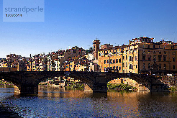 Brücke Santa Trinita  Florenz  Toskana  Italien