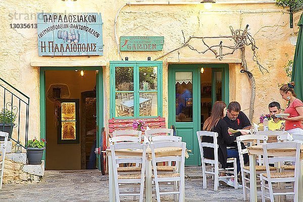 Restaurant in Areopoli  Halbinsel Mani  Peloponnes  Griechenland
