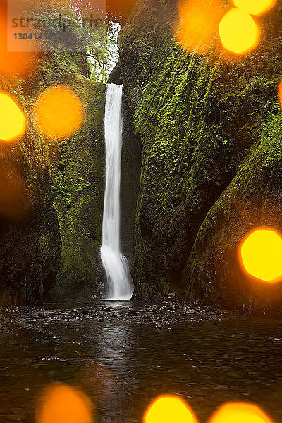 Panoramablick auf Oneonta Falls