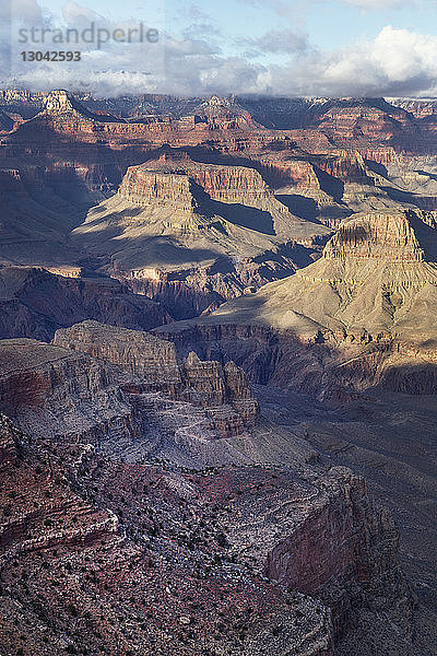 Panoramablick auf den Grand Canyon National Park bei Sonnenuntergang