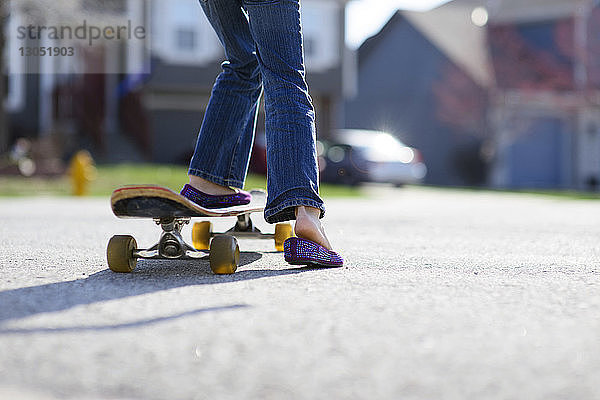 Niedriger Anteil von Mädchen beim Skateboarden auf der Straße