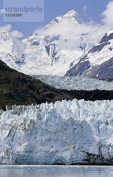 Endstation des Margerie-Gletschers im Glacier Bay National Park im Südosten Alaskas Fairweather Range