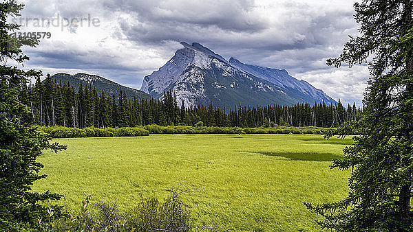 Berg Rundle  Banff-Nationalpark; Alberta  Kanada