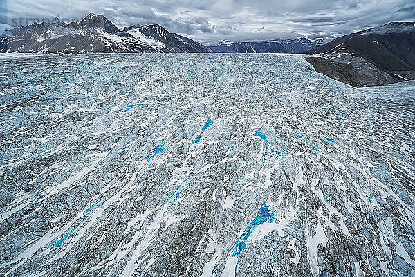 Gletscher und Berge im Kluane-Nationalpark und -Reservat  in der Nähe von Haines Junction; Yukon  Kanada